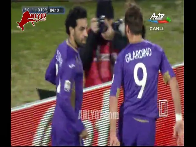 هدف محمد صلاح مع فيورنتينا في تورينو بالدوري الايطالي 22 فبراير 2015