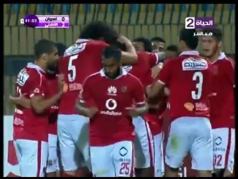 هدف الأهلي الثاني في أسوان مقابل 0 ايفونا الدوري 12 مايو 2016