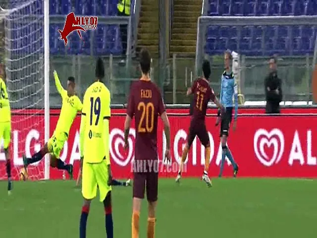 شاهد هاتريك محمد صلاح التاريخي لأول مرة  روما في بولونيا 6 نوفمبر 2016
